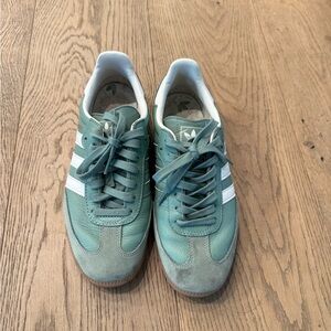 Adidas Women’s Samba Green Sneakers